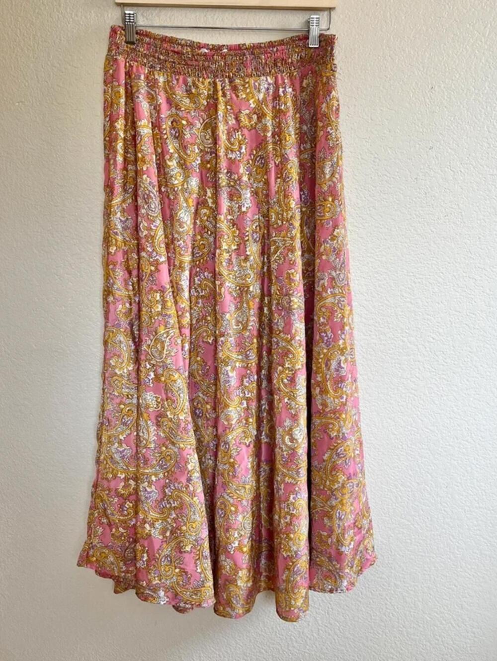Vintage Y2K paisley maxi skirt